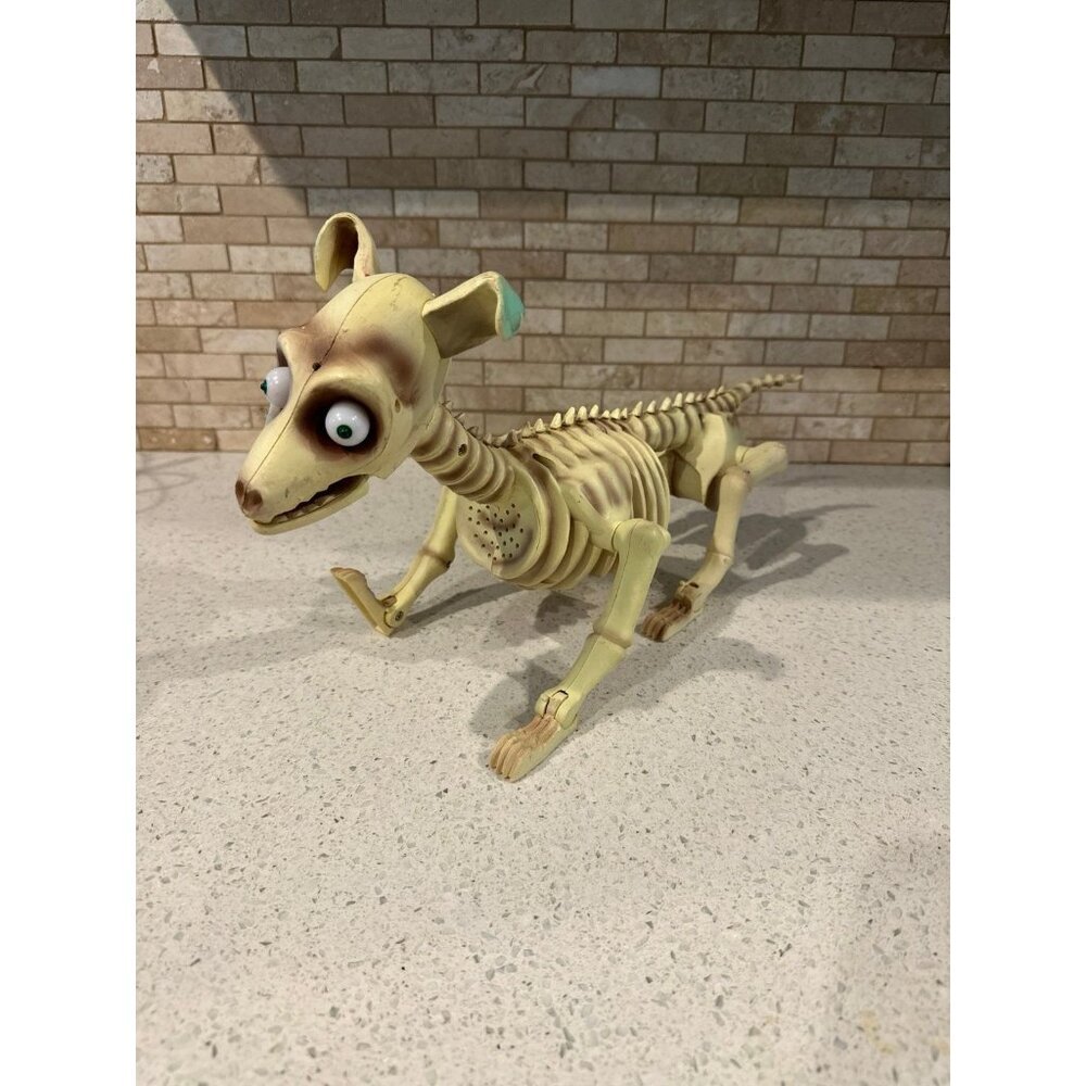 Gemmy AS IS Boney Barney skeleton Halloween dog prop